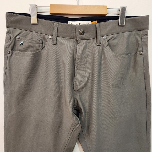 Tailor Vintage Pants Mens 36x30 Gray Luxe Performance New Canaan Golf Casual* - Picture 3 of 13